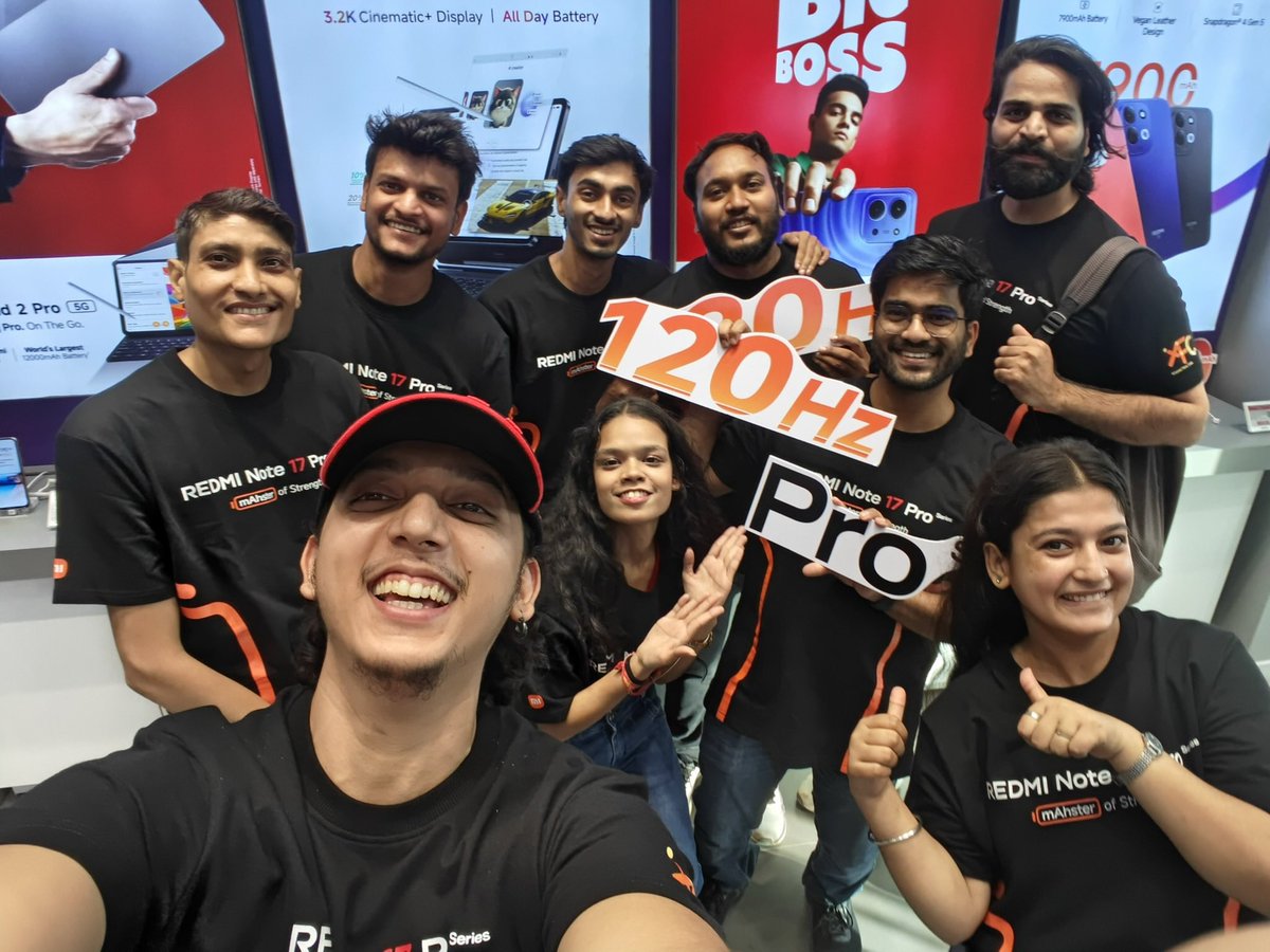 xfcdelhi's tweet photo. #XFCDelhi’s Oct Fan Meet 2026 was all about the amazing #REDMINote17ProSeries and our incredible Mi Fans! 😎🔥

Stunning design, exciting features, gorgeous colours and a whole lot of fan energy! 📱🤩

Laughter, fun and unforgettable community moments!
#XiaomiFansClub https://t.co/ZW79VV689G