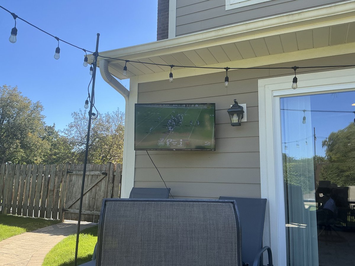jimiuorio's tweet photo. Don’t ever buy an “outdoor tv”…they’re a scam..this indoor tv we’ve had outside for 7 years now… https://t.co/7k0QIHZ7Hy