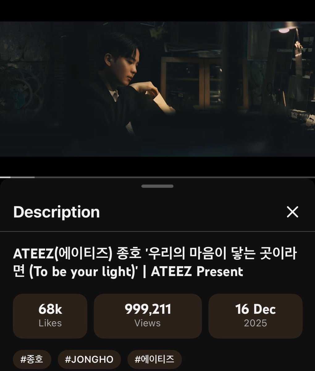 chjongho_world's tweet photo. {🎬} To be your light MV — JONGHO

I was there before 1M views 😎

https://t.co/Qzr42k9ZQB

#ATEEZ #에이티즈 #종호 #JONGHO https://t.co/zHqU2Ad2nA