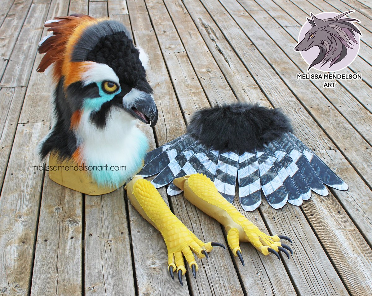 ZulayaWolf's tweet photo. Various birds from over the years!! So many cool ones I'd still love to make 🤣

I open for new fursuit commissions on October 14! https://t.co/8uus3Ikqyc