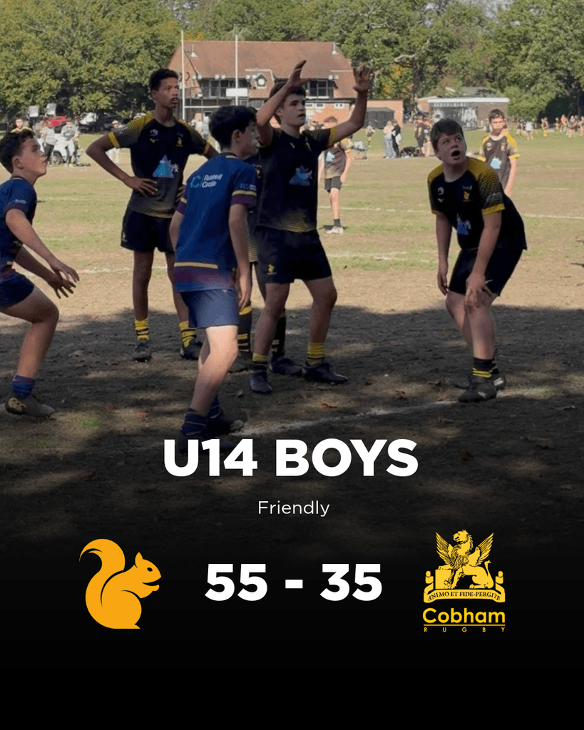 Camberleyrfc1's tweet photo. MATCH REPORT: U14's Win 55 - 35 against Cobham #Pitchero
https://t.co/k986PqJx64 https://t.co/7ec9wVBZ5B