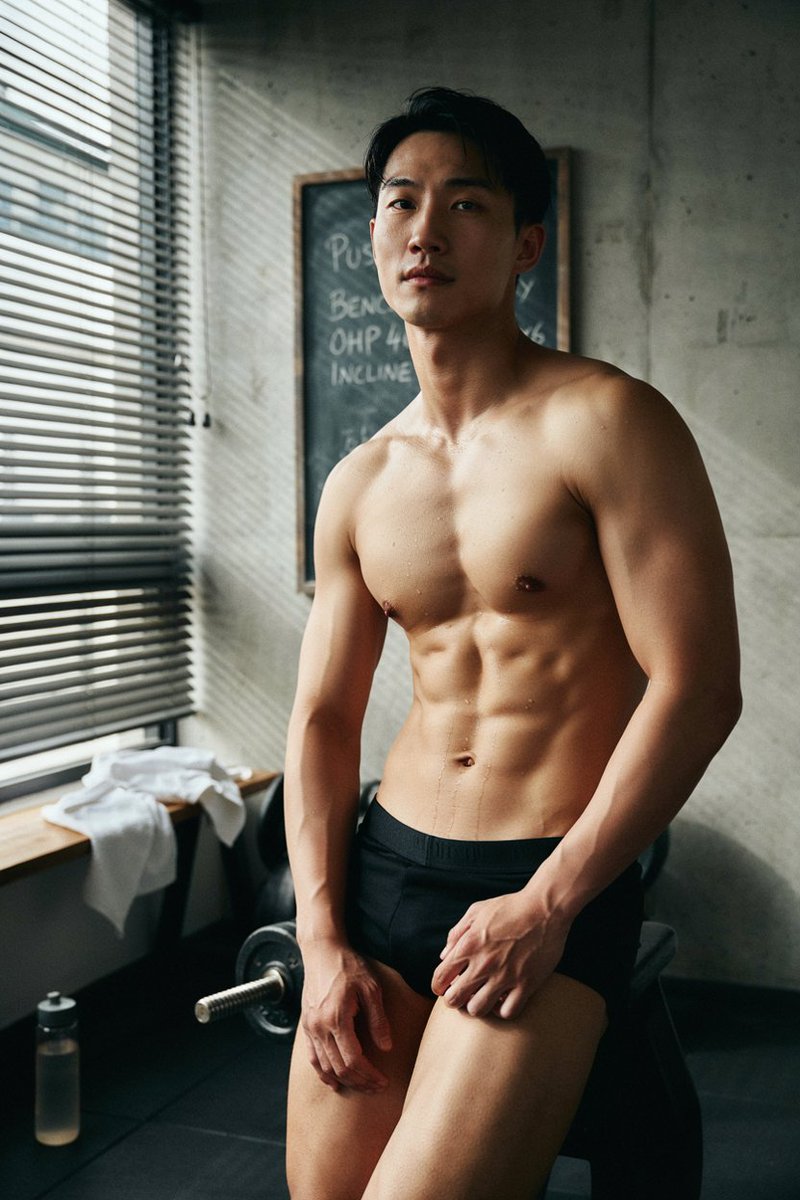Uncle6_AI's tweet photo. Take a break with me 🥰
#DarkAbsStudio⁠ #AsianFit⁠ #AIPhysiqueArt https://t.co/Ybj6KcrGms