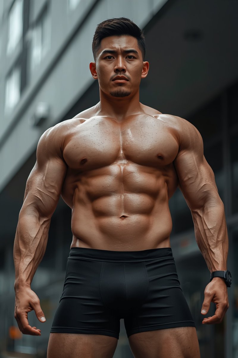 Uncle6_AI's tweet photo. Do you like the view? 😍
#DarkAbsStudio⁠ #AsianFit⁠ #AIPhysiqueArt https://t.co/mTR4cpuPSi