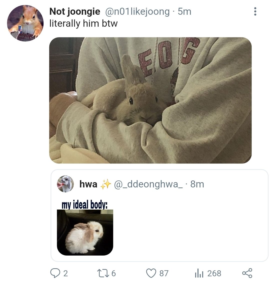 kermit_2002's tweet photo. One tweet AU ₍ᐢᐢ₎

Bunny hybrid sh &amp; his human boyfriend hj https://t.co/3EDrOWK4rz