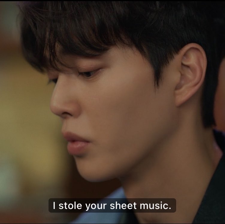 fotjiro's tweet photo. no one but jeongyo will ever know what giving his sheet music to pio meant to him. jeongyo already started loving pio more than he loved the piano back then… you stole his heart not the damn sheet pio https://t.co/NMxwl8eSxT
