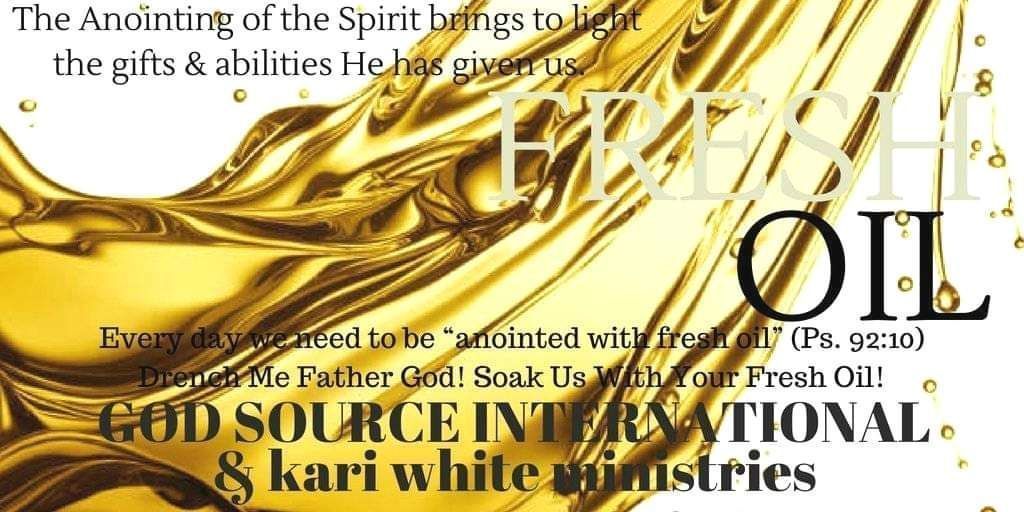 _kariwhite_'s tweet photo. The #Anointing of the #Spirit brings to light the #gifts & abilities He has Given Us!
LET THE #OIL FLOW! Let it Flow!
🙌#Jesus #God #HolySpirit #Miracles #Blessed #GodIsGood #peace #grateful #world #Gratitude #hope #light #joy #prayer #strength #jesuschrist #Godblesseveryone https://t.co/Fetc72sXcU