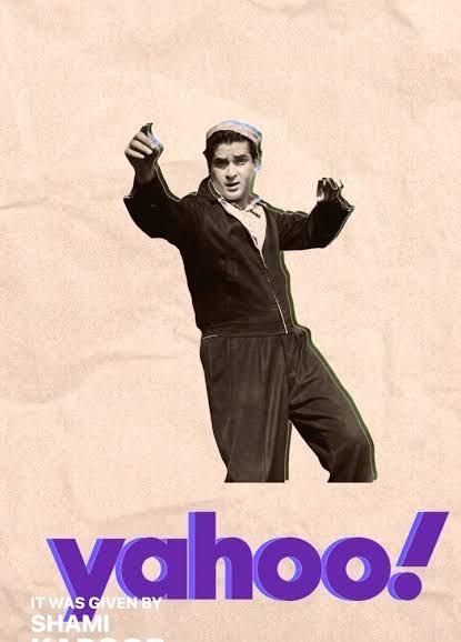 mumbaiheritage's tweet photo. DID YOU KNOW? 

When Yahoo! opened its India office in Mumbai, its co-founder Jerry Yang invited Shammi Kapoor to the launch.

And fittingly, the band played Shammi’s iconic “Yahoo!” song from Junglee (1961).

Yang later told Shammi that his famous use of the word had inspired him.

Shammi joked that so many relatives thought he actually owned Yahoo!
