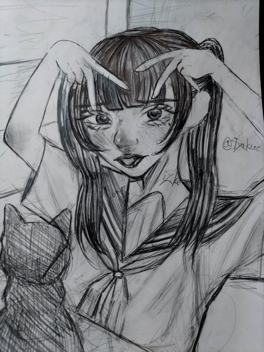 1yaKeeee's tweet photo. にゃわわ　#アナログイラスト　#絵師さんと繋がりたい https://t.co/WAbbGvYlb3