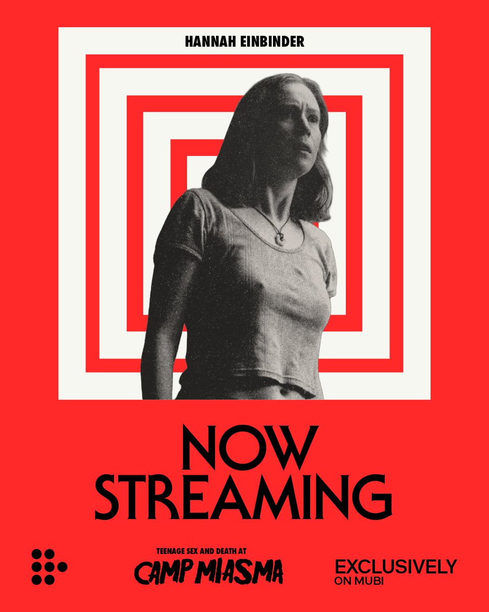 CampMiasmaFilm's tweet photo. Don't watch yourself, watch the movie.

TEENAGE SEX AND DEATH AT CAMP MIASMA is now streaming exclusively on @MUBI. https://t.co/Nm1ag8hWZ2