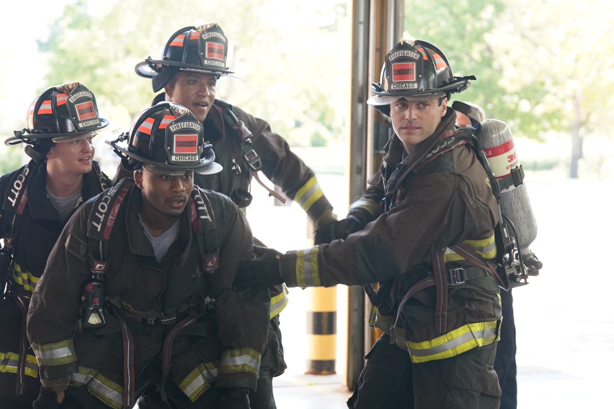 NBCOneChicago's tweet photo. Firehouse 51 reporting for duty. Chicago Fire premieres Wednesday 9/8c on @NBC and streaming next day on Peacock https://t.co/5NYGP1lQao