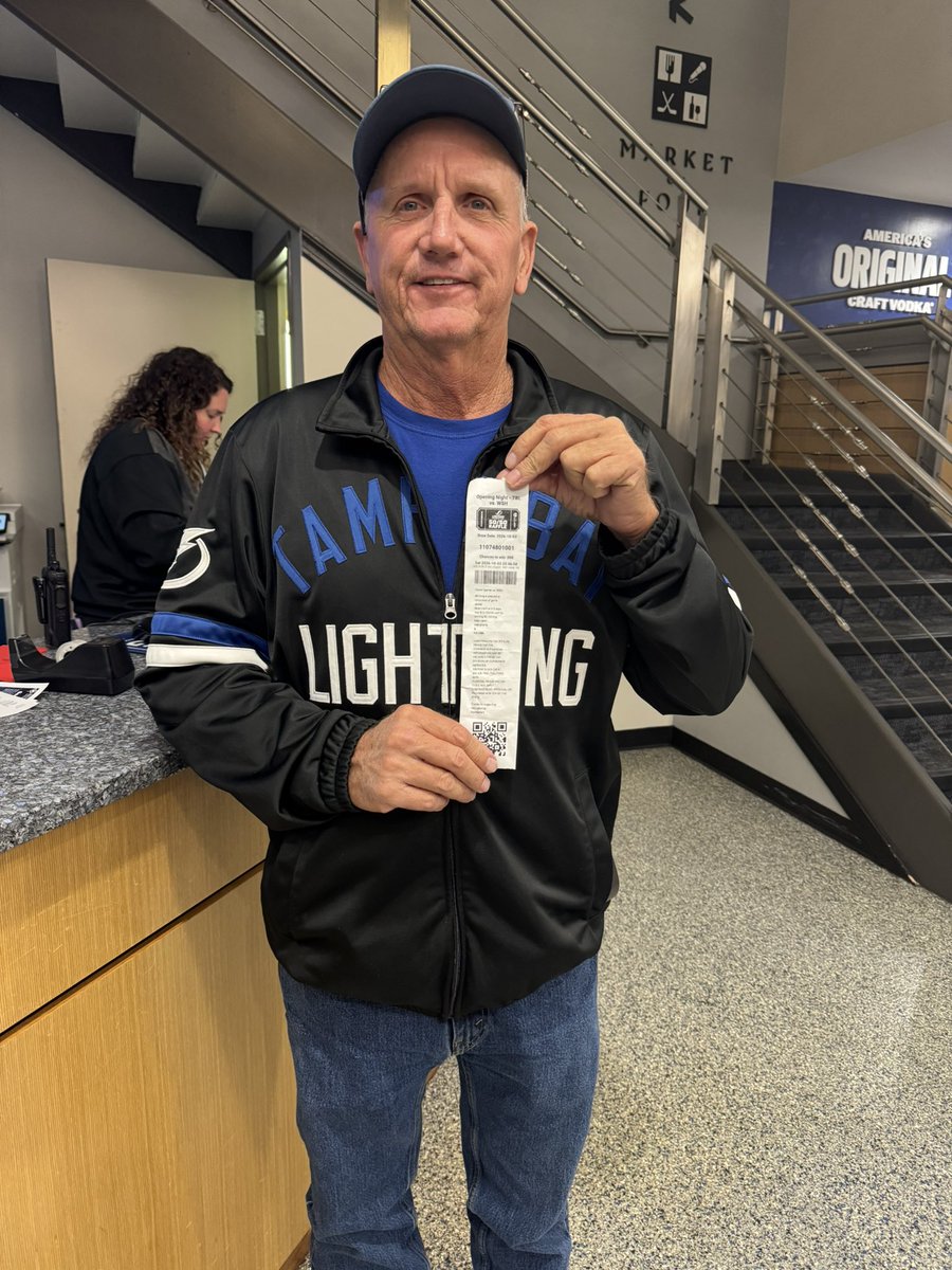 LightningFDN's tweet photo. Congratulations to our 10/3 Bolts 50/50 winner, Michael! https://t.co/8DIxcHV5ji