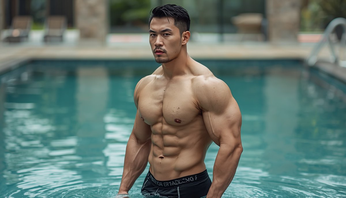Uncle6_AI's tweet photo. Dive in with me 😒❤️
#DarkAbsStudio⁠ #AsianFit⁠ #AIPhysiqueArt https://t.co/KvHy2fDW79