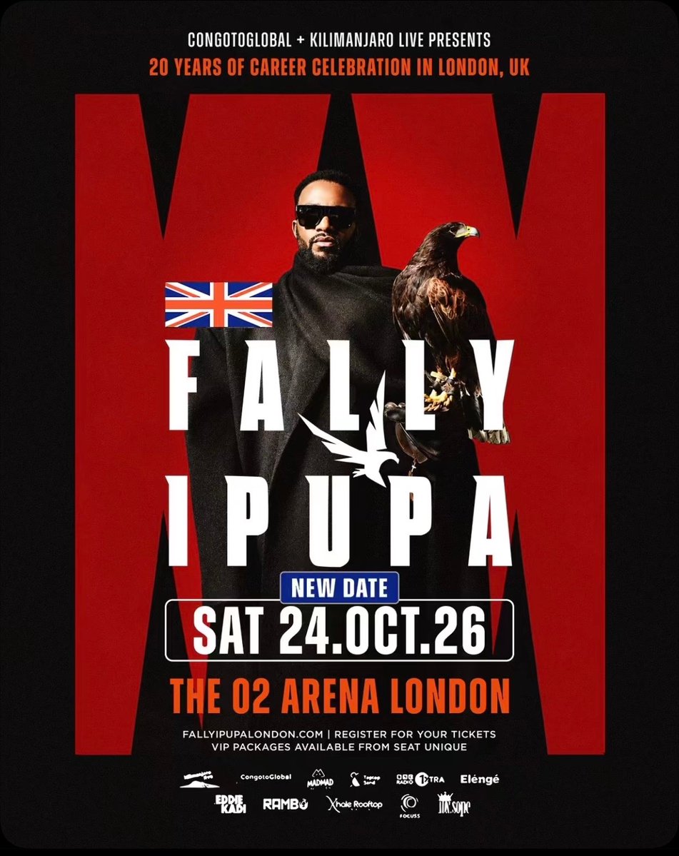 fallyipupa01's tweet photo. 👑🦅 London 🇬🇧 
Saturday 24 October 2026 🎶
@TheO2 https://t.co/9L03xrlja9