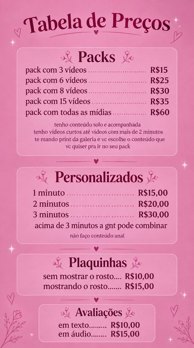 ajudacompack's tweet photo. #compropack
#compronudes

Você é criadora e ainda não tem sua tabelinha de preços?
Me chama que eu faço pra você sem cobrar absolutamente nada!
Vou deixar alguns exemplos feitos por mim (pela IA, na real. Eu só prompto). https://t.co/EK4OXi57xy