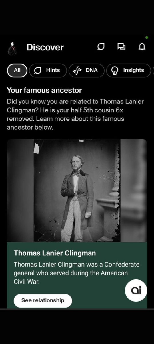 Haxx_Studios's tweet photo. I have two cousins that were generals in the Confederate army ⚡⚡💪💯 #Confederacy #ancestry https://t.co/e3QRbmGl54