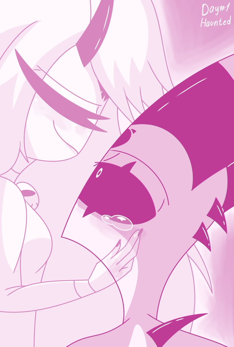 mikuchan549's tweet photo. Day #1 haunted hope you like it #helluvaboss #Tilla #Blitz #IMPTOBER https://t.co/djNmAQ3HOI