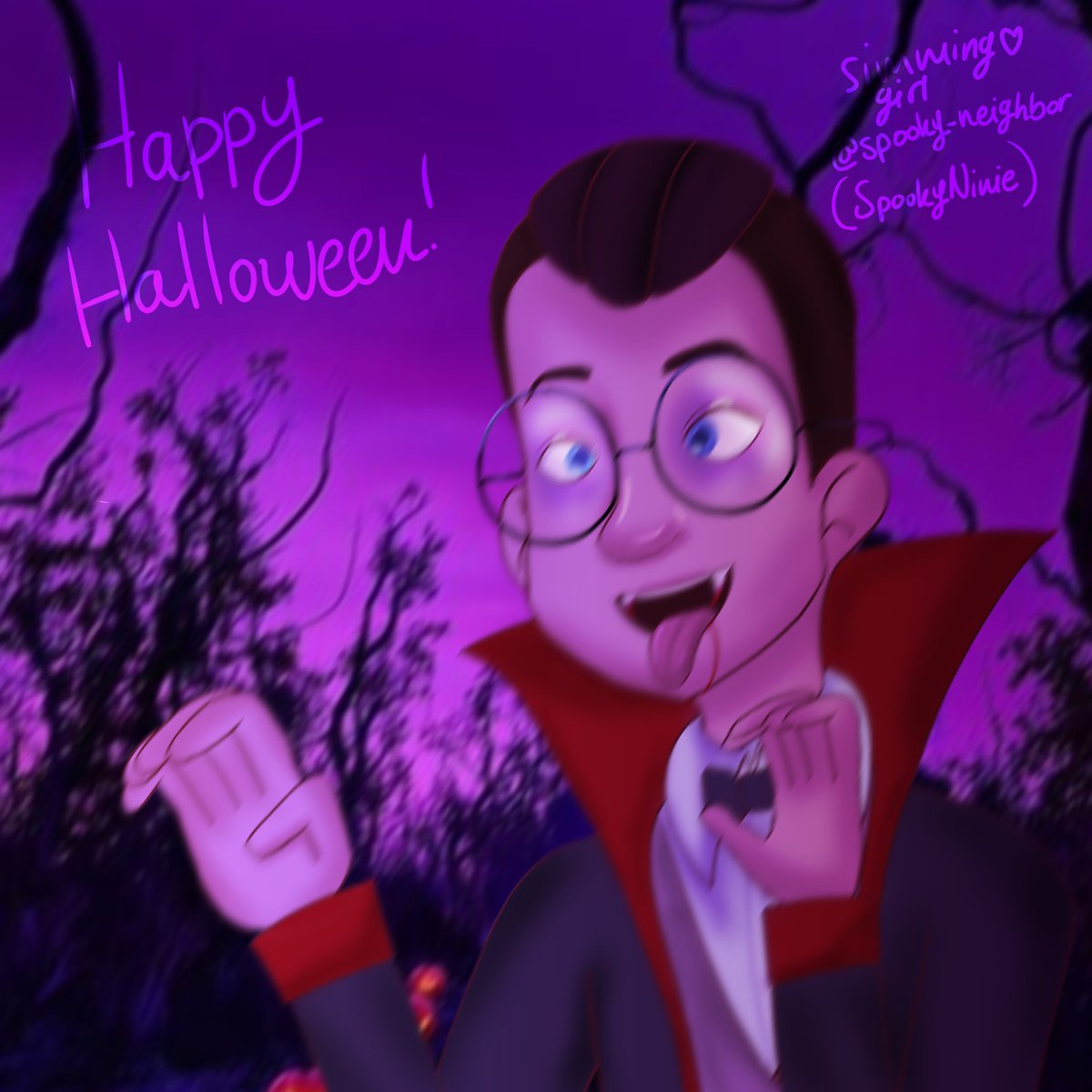 ninie258208's tweet photo. Vampire Enzo ๐ค๐ฆ (from 2025 art to 2026 art)
#helloneighbor #helloneighborfanart #secretneighbor #myart #digitalart #artwork #halloween https://t.co/PoNjaSBLCW