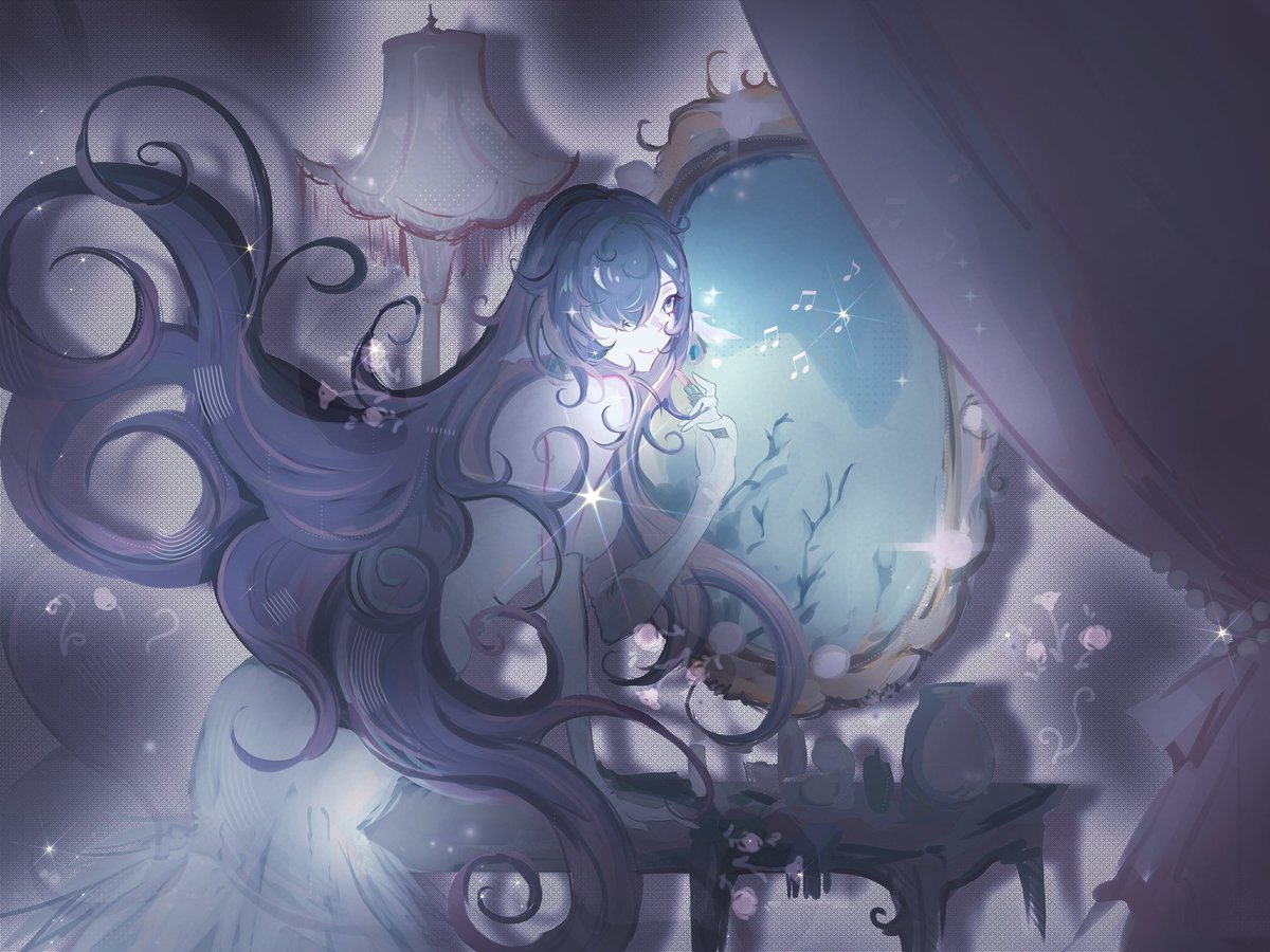iuviynaao's tweet photo. 🦪.+•_ : 🫧 #vodyanitsa #Genshinimpart #fanart #art https://t.co/Wl4mzxdxTp