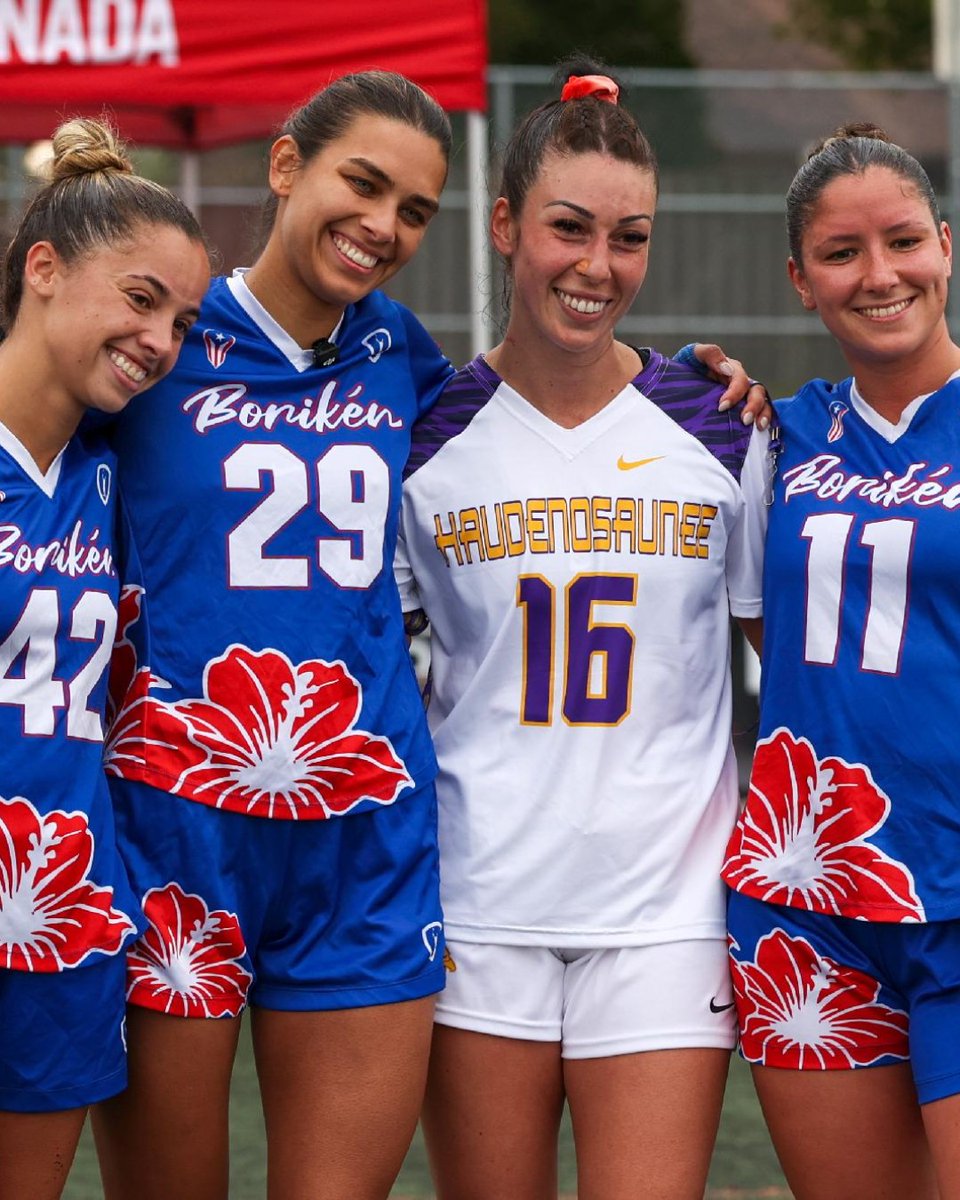 WorldLacrosse's tweet photo. 🇵🇷🤝💜

#PASLC26 #Lacrosse https://t.co/xLBgU6S4AF