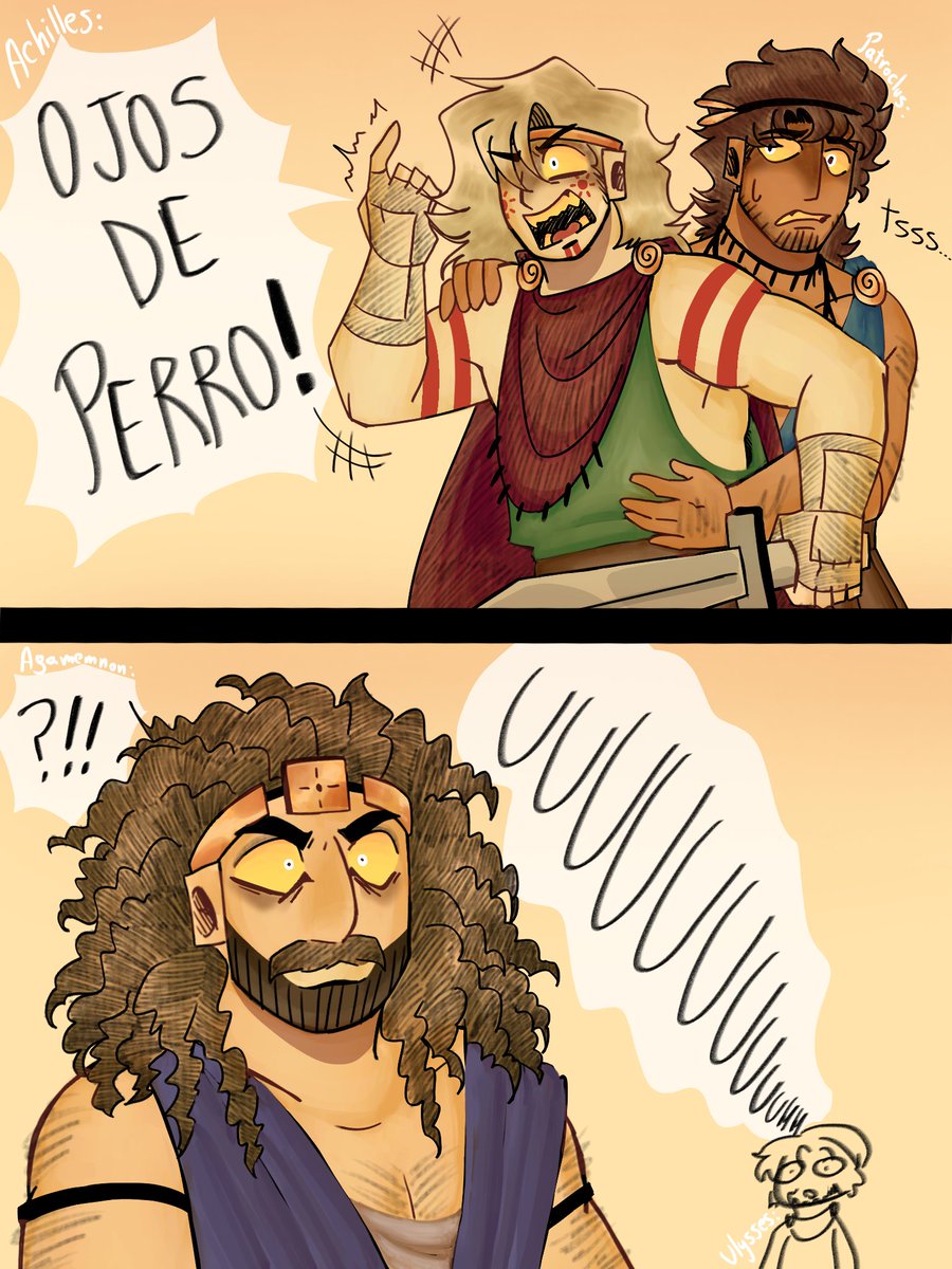 Z0_ologico's tweet photo. #theiliad ;;🏺;; — ¡¡Fanart!!
— Y entonces aquiles dijo. . .
(Momento ilustrado de La Iliada,
Canto I,
Peste – Cólera) https://t.co/uZwtF79gDp