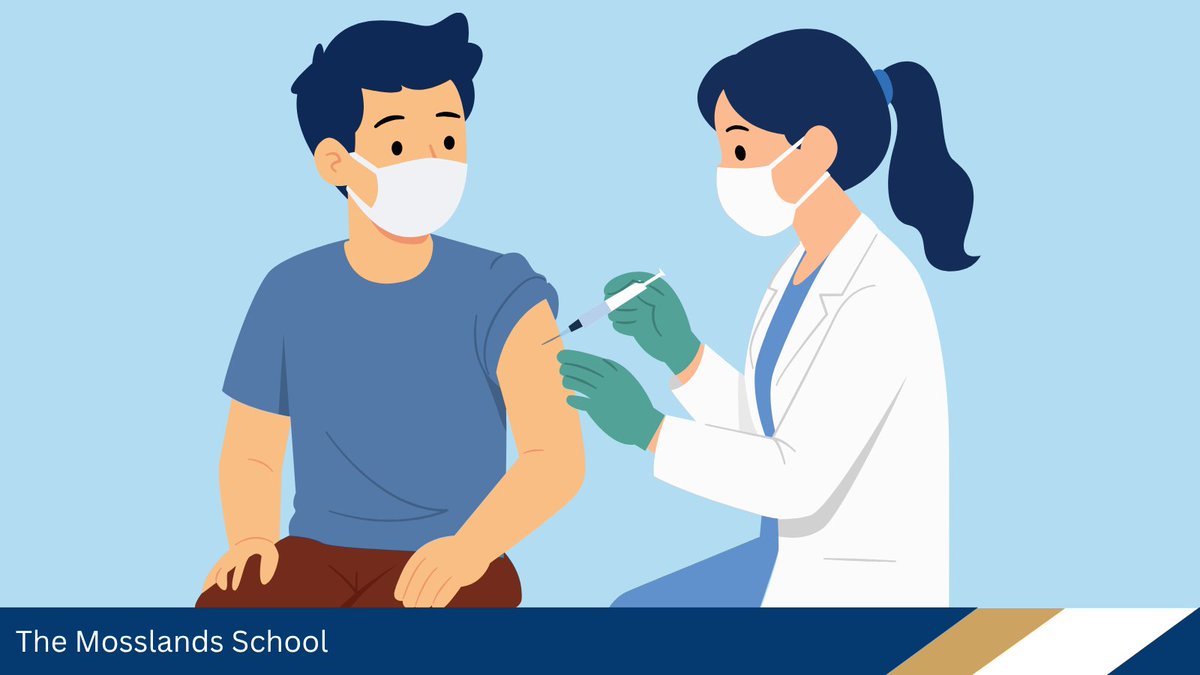 MosslandsSchool's tweet photo. 💉 Flu Vaccinations
The Immunisation Team will be in school on Monday 23rd November to offer flu vaccinations to eligible students.

Parents/carers will receive an email directly from the team with an electronic consent form. Please check your inbox and complete it ASAP. https://t.co/IxZ8p6muT7