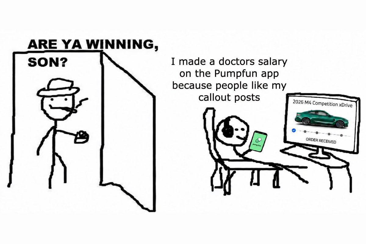 Pumpfun's tweet photo. another day another dollar https://t.co/zsUFtbetko