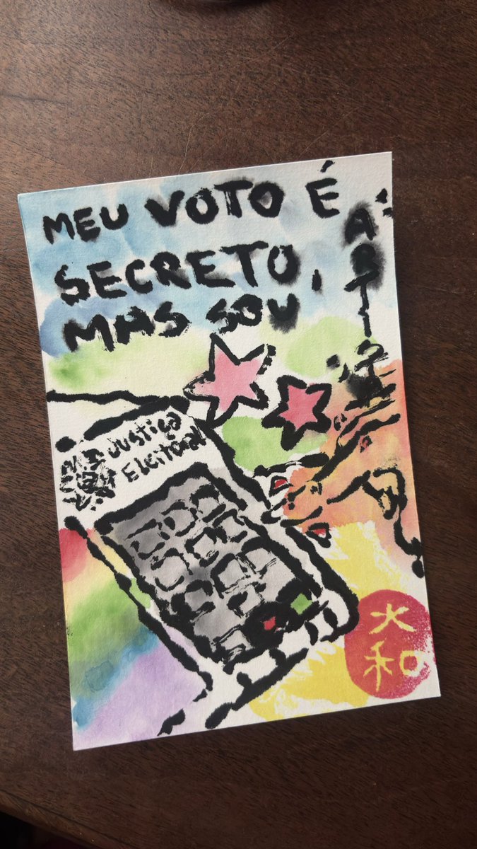 Yamatonsio's tweet photo. Meu voto é secreto mas eu sou ARTISTA!
#Eleições2026 #voto #esquerda https://t.co/NG8QeQNLjX