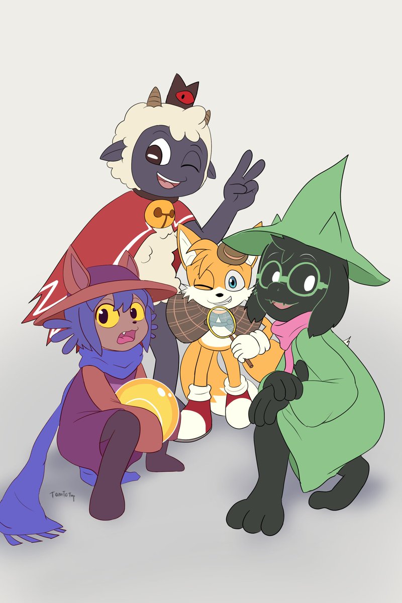 TomToTap's tweet photo. Fluffy cloaked gang!!!

They would all be great friends
#deltarune #Oneshot #cultofthelambfanart #tails https://t.co/cFOuVjIHJt