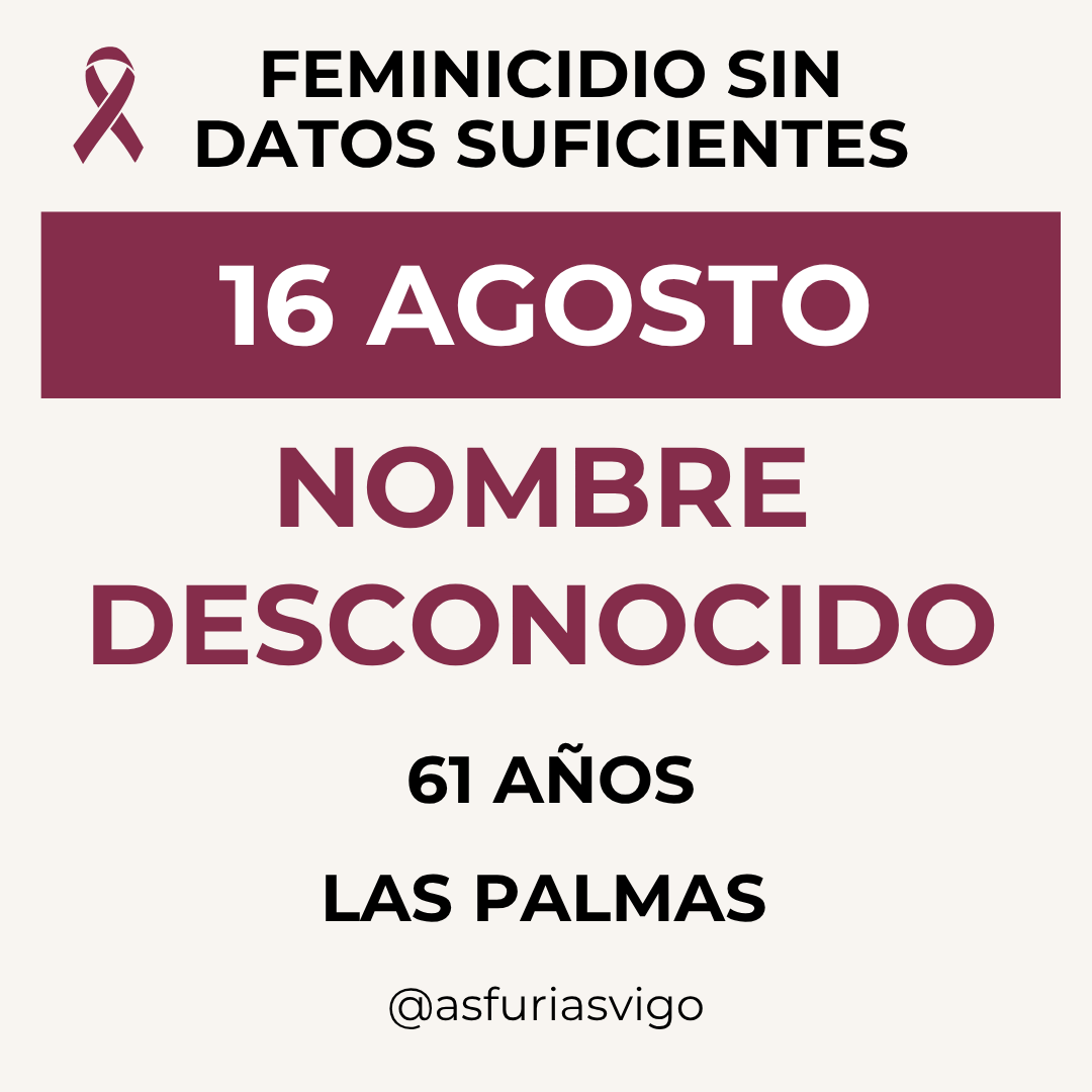 asfuriasvigo's tweet photo. Unha #muller de 61 anos e outra de 50 foron #asasinadas nas #Palmas e en #Lleida respectivamente. https://t.co/esDaFgeYKW