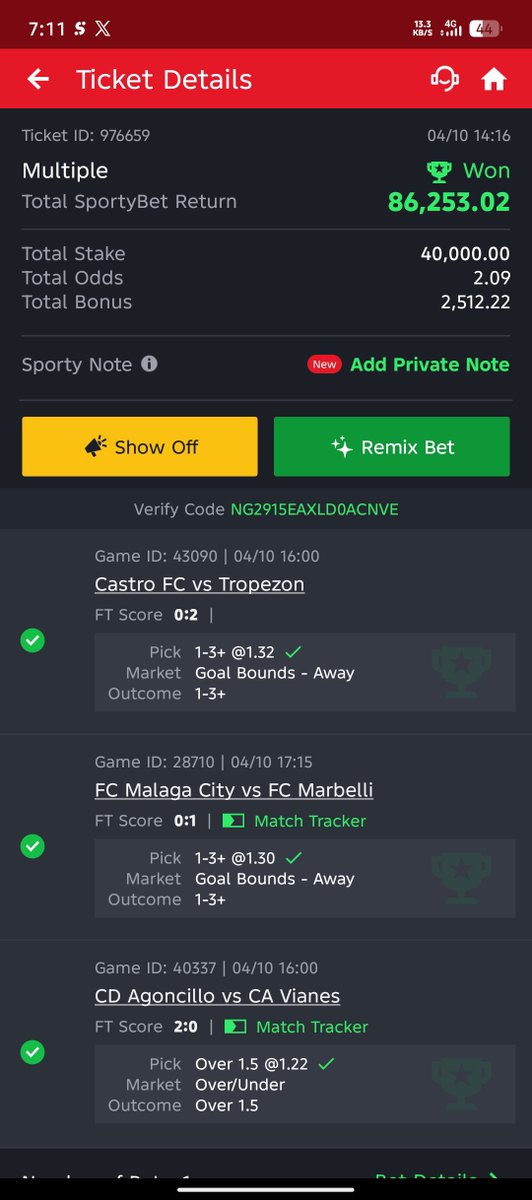 Ruby0361's tweet photo. 4. B💥💥M

We did 4/4 &amp; flipped ₦5k-₦100k in 24hrs instead of 4 days... 

Congratulations🎉🎉🎉
Drop your Boom ticket.... https://t.co/nngTyG7KCB