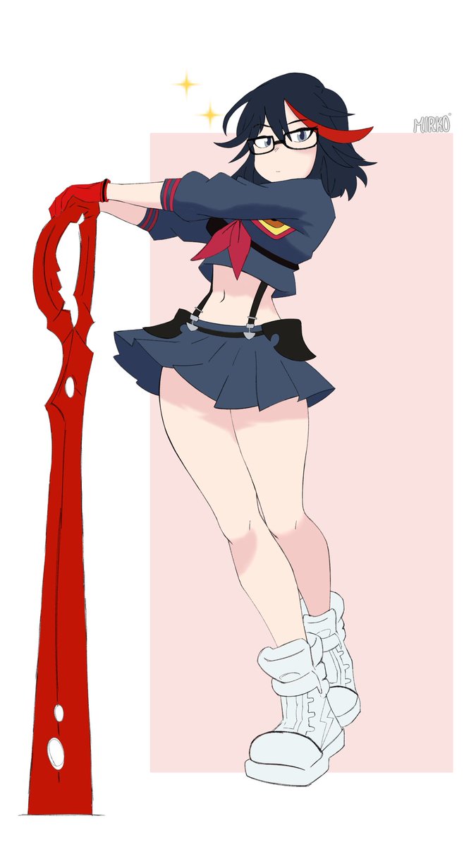 MyzMirko's tweet photo. Ryuko Matoi con lentes https://t.co/DpqXySpUkr