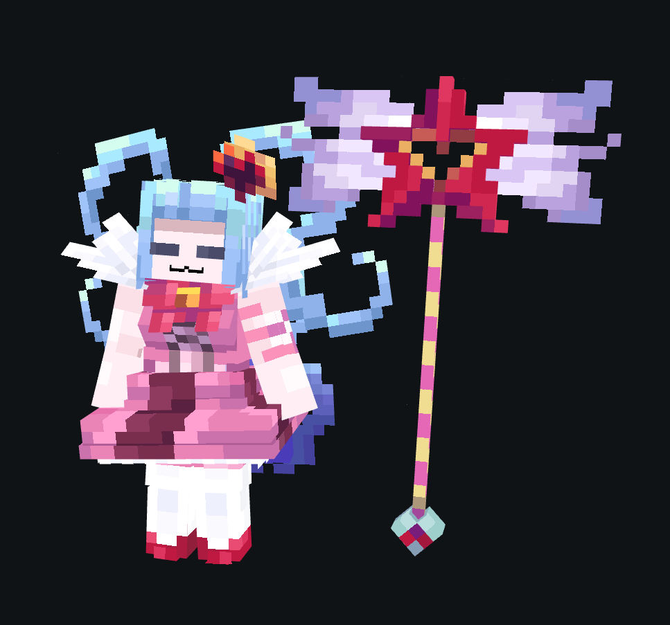 kuper562's tweet photo. Minecraft Queen of Hatred model!

#lobotomycorporation #minecraft https://t.co/WLKg9wYiIp
