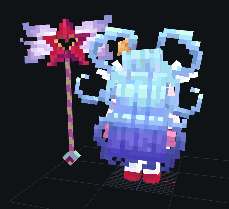 kuper562's tweet photo. Minecraft Queen of Hatred model!

#lobotomycorporation #minecraft https://t.co/WLKg9wYiIp