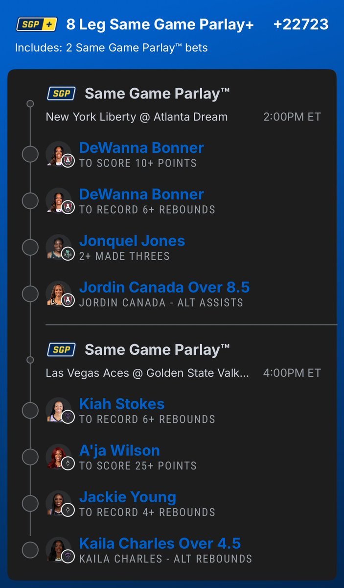 ShatearyaT8m8q's tweet photo. $5 Freaky ahhh lay‼️🏀 Ladies……………

https://t.co/NuatLHL5u7

#NBA 🏀 | #WNBA | #CBB 🏀 | #NFL 🏈 #PrizePicks 🔐 | #PROPS | #POTD 📋 | #Picks | #MLB ⚾ |#Gambling𝕏 | #Parlay @Playbook https://t.co/d4W22hrJfU