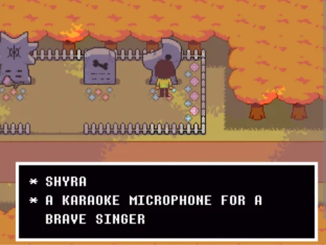 Sheep4123's tweet photo. Me when I accidentally create a character that has the exact description of Dess on her gravestone.

An older sister in Undertale that died and later turned into a powerful shapeshifting entity with attack patterns similar to the Knight

It's all by coincidence. https://t.co/0aftgM7gH7