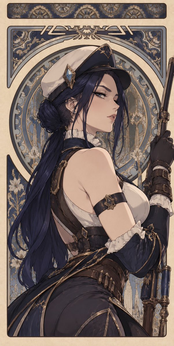 bamidoh's tweet photo. Arcane girls in Art Nouveau https://t.co/a3YKszFHeD