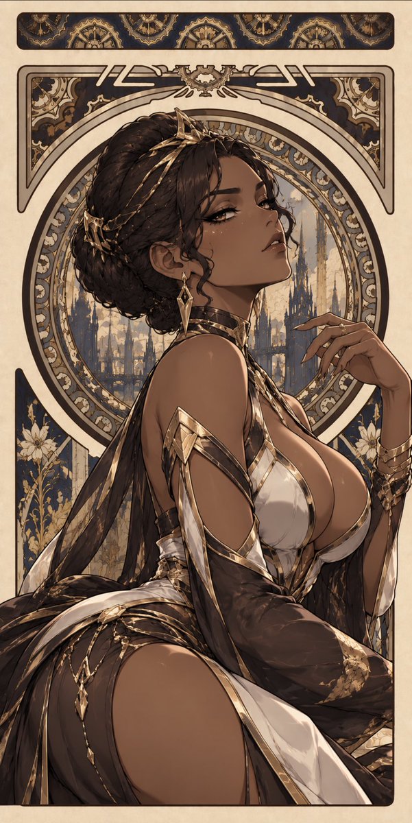 bamidoh's tweet photo. Arcane girls in Art Nouveau https://t.co/a3YKszFHeD