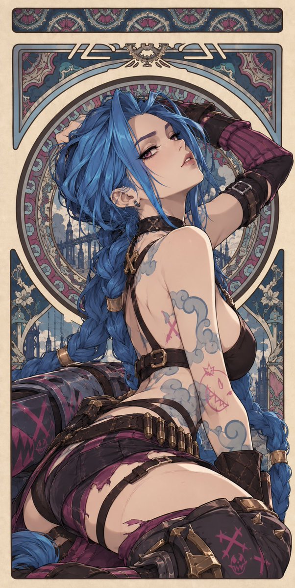 bamidoh's tweet photo. Arcane girls in Art Nouveau https://t.co/a3YKszFHeD