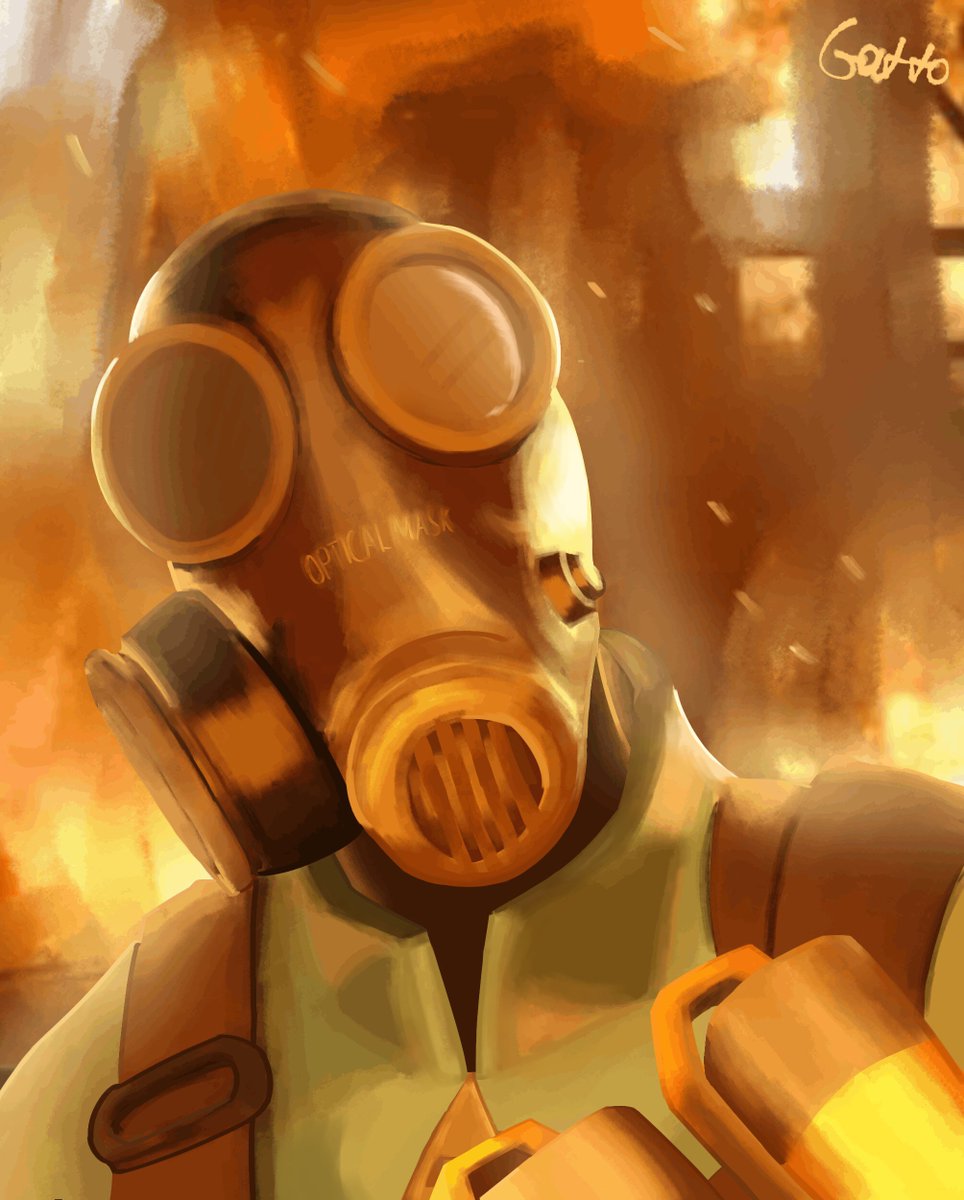 Gatt0848's tweet photo. Pyro is looking at you (old 2025)

#TF2 #TeamFortress2 #TF2art #Pyro #TF2Pyro #fanart #digitalart https://t.co/vqckgmiIZr