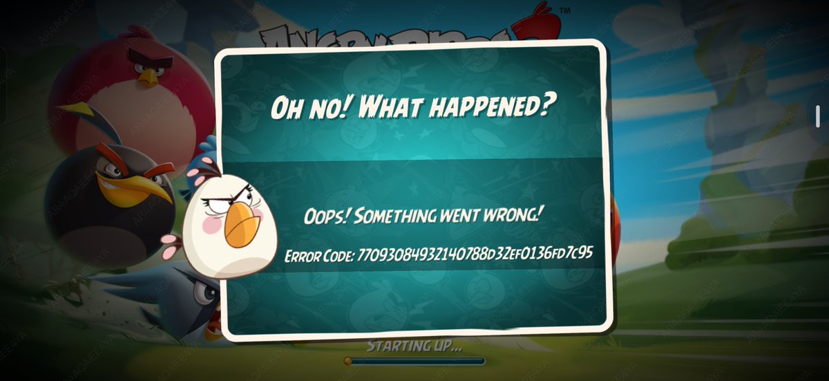 rahulll0019's tweet photo. My game is govjng this error idk why this is my new device still idk i been installing this game since after 8-10years i guess pls fix it
@AngryBirds https://t.co/TjjvGXzre7