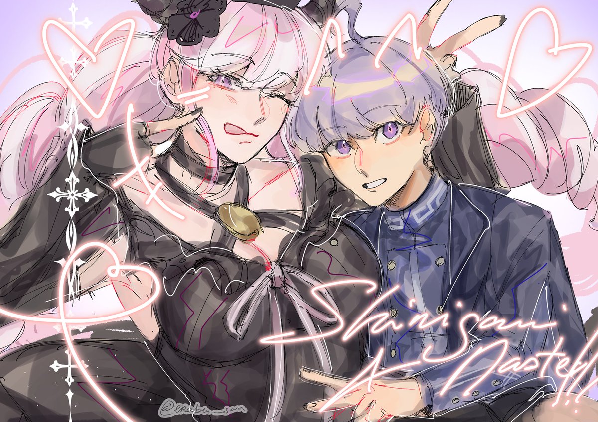 Erabu_san's tweet photo. Drawing them before i start a new game #raincode https://t.co/xtBzBbp55O