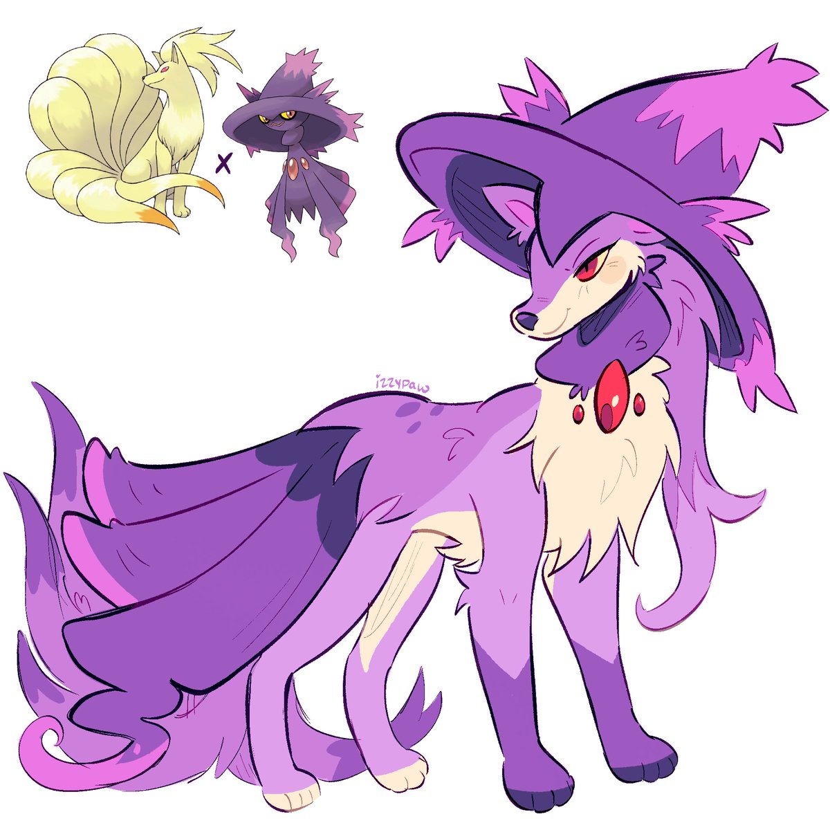 izzypaw_'s tweet photo. some ghost type fusions for halloween month! https://t.co/EdX49P9nIF
