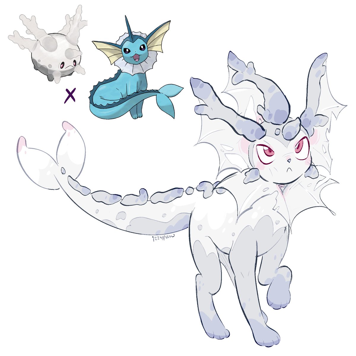 izzypaw_'s tweet photo. some ghost type fusions for halloween month! https://t.co/EdX49P9nIF