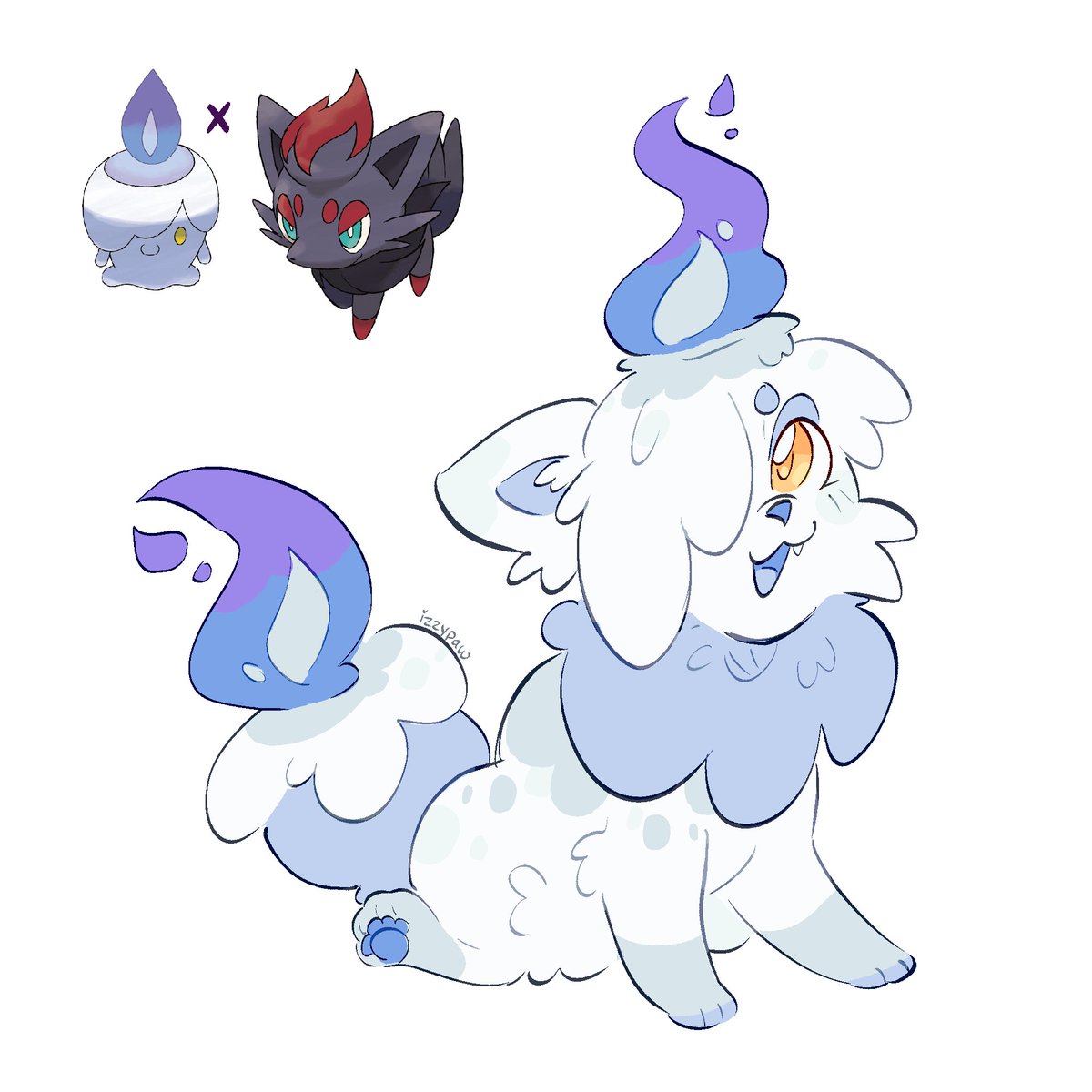 izzypaw_'s tweet photo. some ghost type fusions for halloween month! https://t.co/EdX49P9nIF