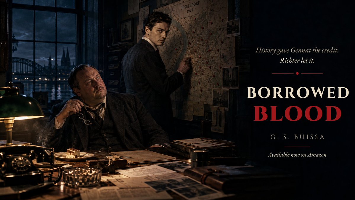Gbuissa1977's tweet photo. Berlin, 1920s. Detective Ernst Gennat is credited with coining the word "Serienmörder." Serial killer.

In Borrowed Blood, the idea came from his quietest detective. A man who had been hunting one since 1888.

He let Gennat keep the credit. He always did.
 🩸 Borrowed Blood https://t.co/e6Itd1vyBg