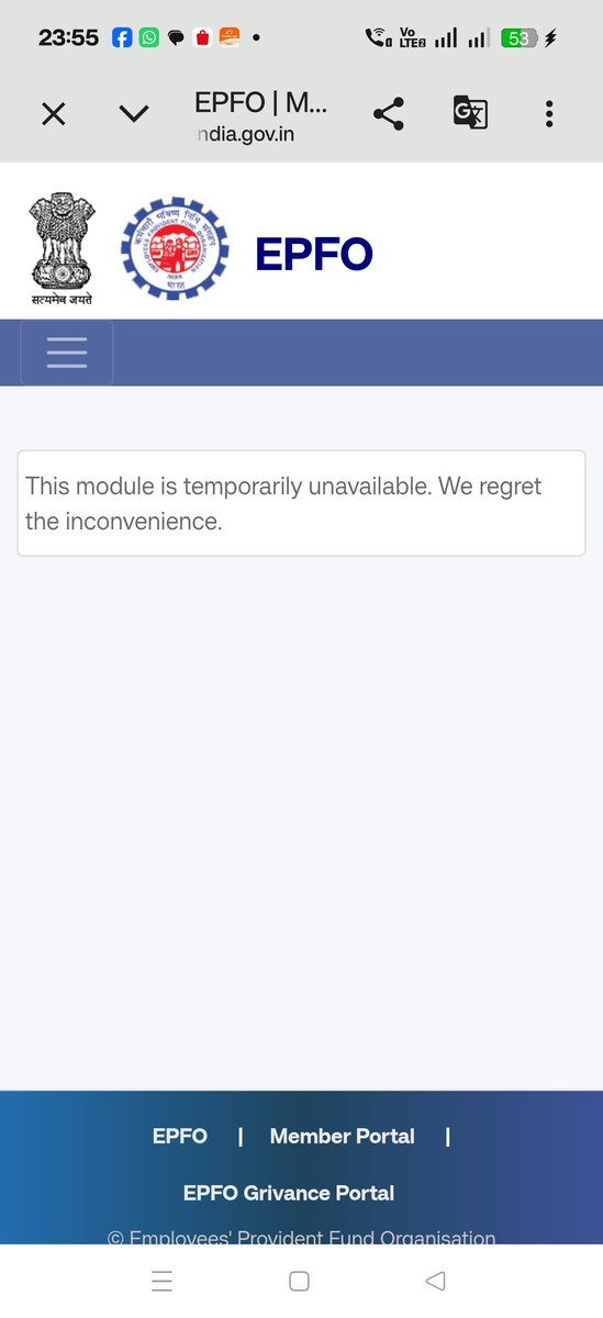 IndianSuprHeMan's tweet photo. @epfoaindia I have raised a claim of PF withdrawal due to urgent need of money... Waited for 2 weeks and now got messages claim rejected and reason mentioned NA. Trying to check more by logging portal but everytime get message...checked umang but no use... pathetic service. https://t.co/wTW6dkeLoE