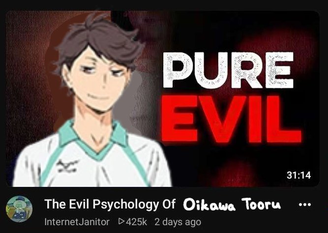 totoiks's tweet photo. tooru oikawa is pure evil. #oikawatooru #haikyuu #hqtwt https://t.co/p78wnoqXdS