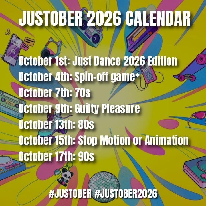 leoquesitoo's tweet photo. Justober day 4 - Spin off games
Just Dance wii U te necesito en el plus :'c
#justdancefanart #justober #justober2026 https://t.co/FTrxkef1PD