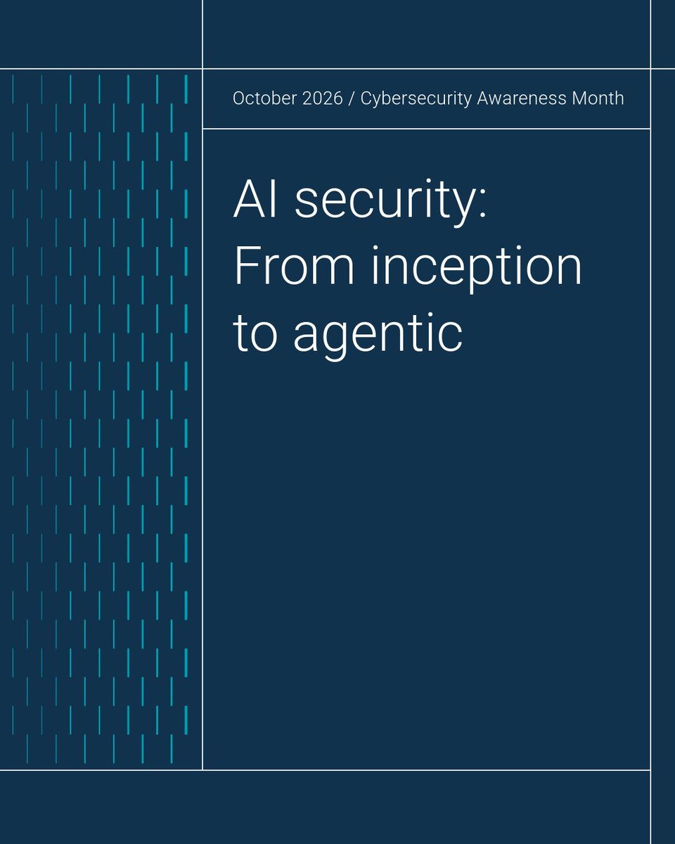 DellTechPartner's tweet photo. AI conversations are evolving, and security must now be a priority. As organizations transition from AI experiments to agentic AI, each model and workflow presents both opportunities and security risks. 

This shift opens discussions about secure AI adoption, governance, and cyber resilience. Dell supports organizations throughout the AI lifecycle, ensuring the security of infrastructure, data, and workflows while fostering innovation.

Learn how to help customers adopt AI securely and confidently: https://t.co/rJRAY2Dohh
