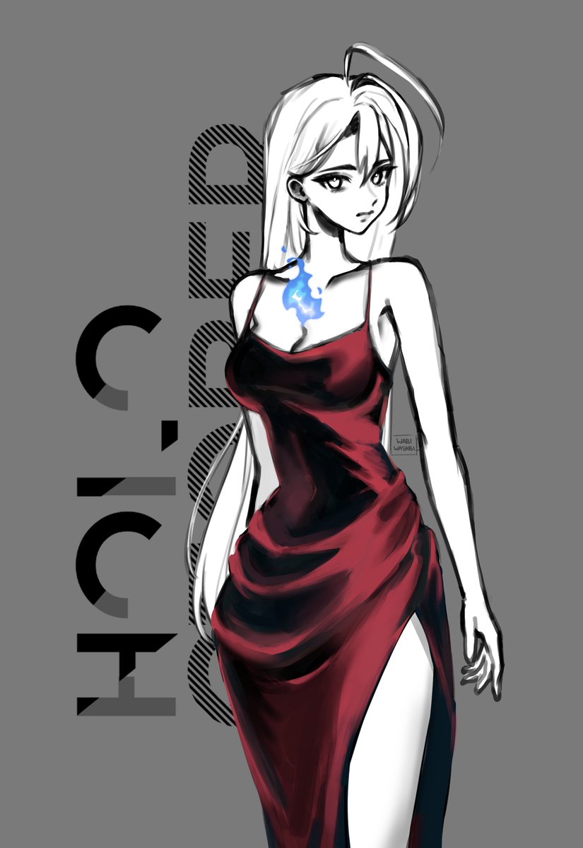 wabiwasabi_'s tweet photo. Day 3 - Dress 
#holoctober #BloodflameArt https://t.co/3UaAmKB35J